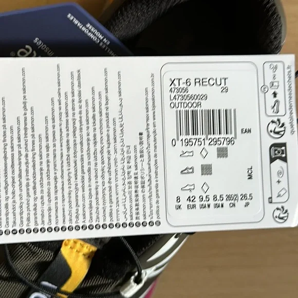 Salomon XT 6 Beluga Russet Orange Recut Shoes - Picture 8 of 8